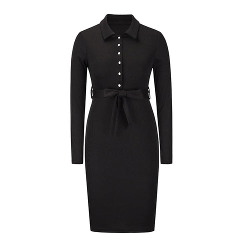 Mid-length Pullover Knitted Dress - ROUTINE FASHION